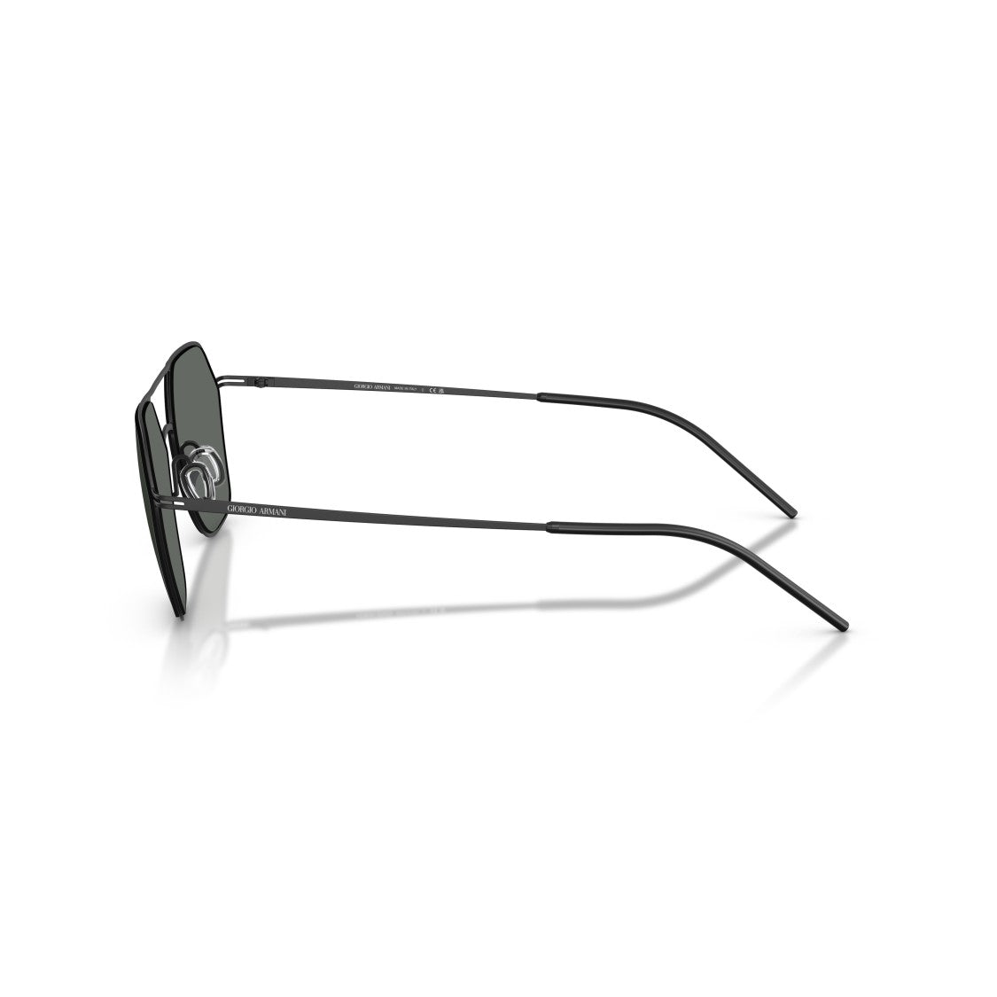 Giorgio Armani 0Ar6185 Geometric Metal Frame Sunglasses With Double Bridge Design