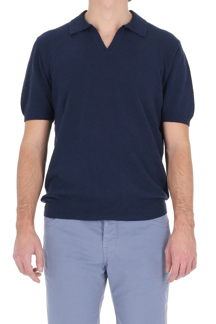 Drumohr Light Cotton Toweling Polo Shirt