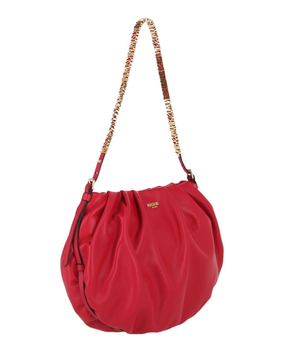 Moschino Mini Lettering Laminated Shoulder Bag