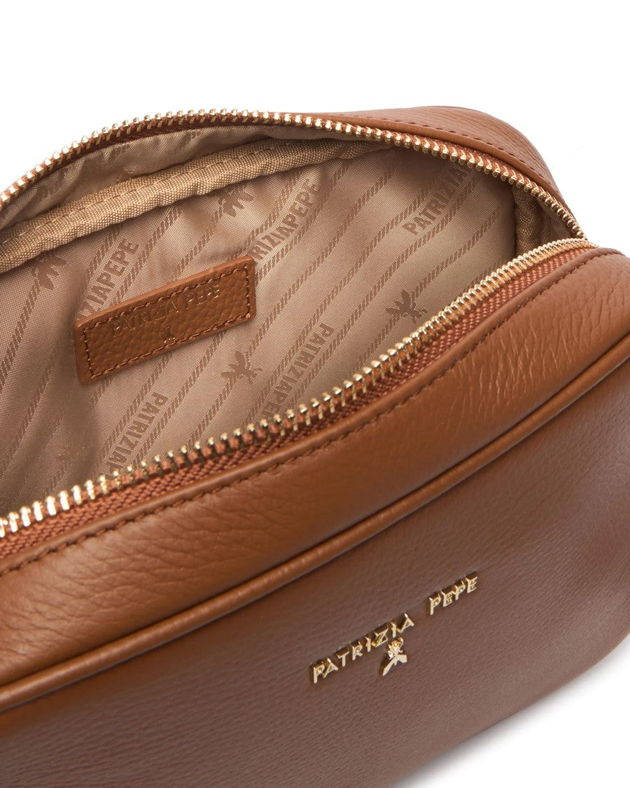 Patrizia Pepe Cuoio Crossbody Bag
