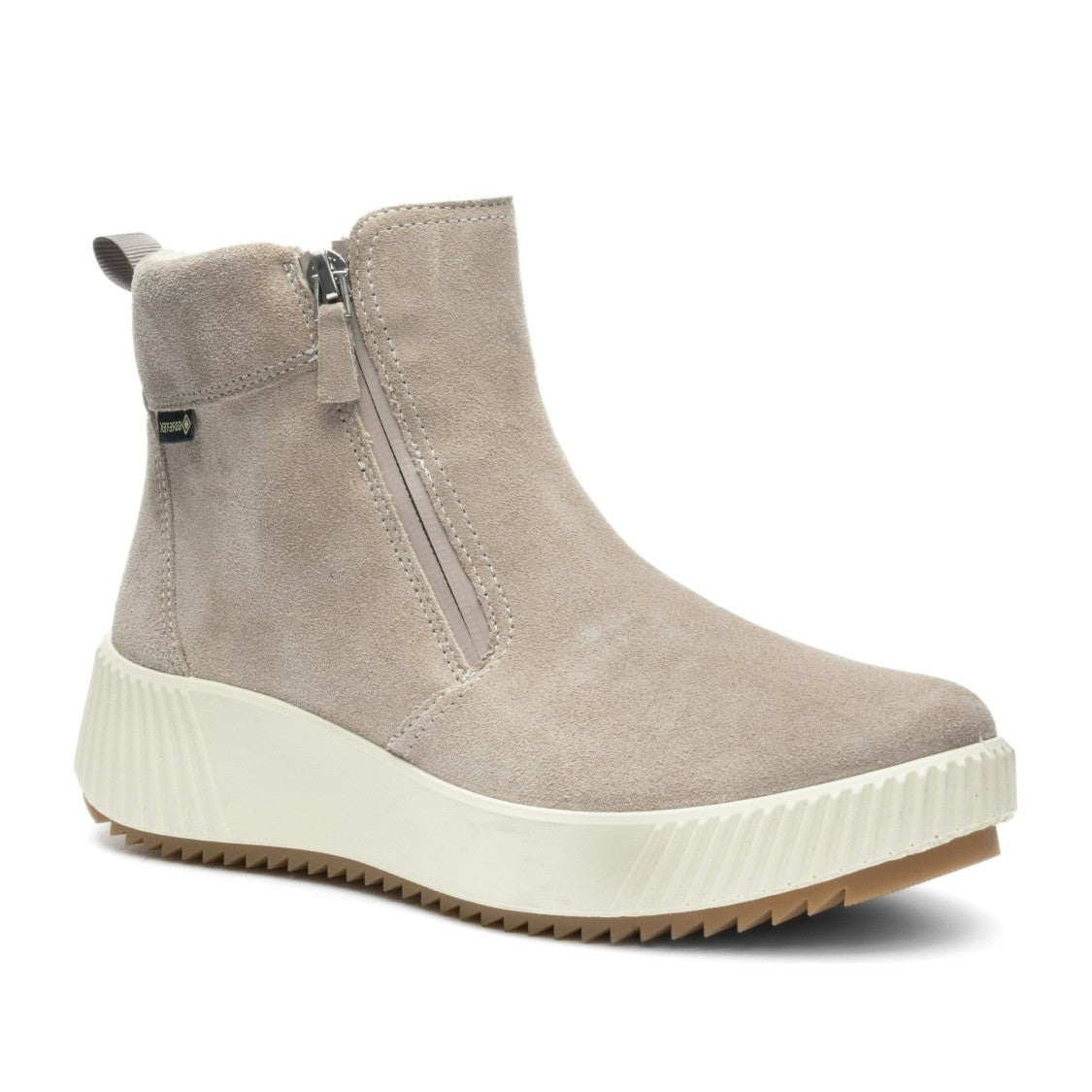 Ara Beige Davos-St Suede-Like Boots