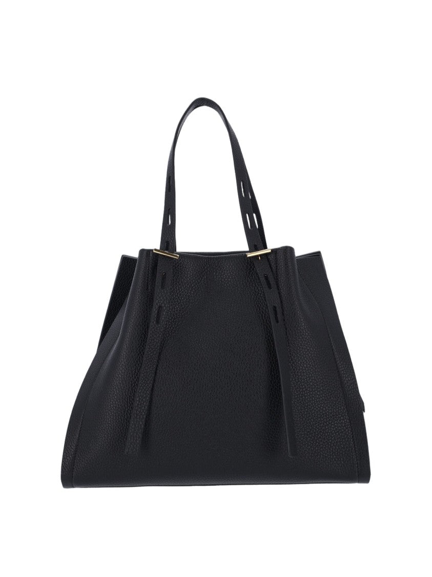 Minobossi Minimalist Black Bag With Structured Silhouette
