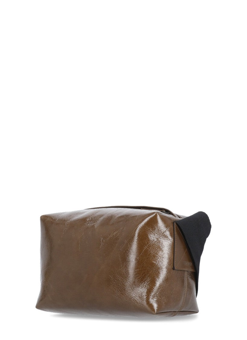 Uma Wang Leather Shoulder Bag