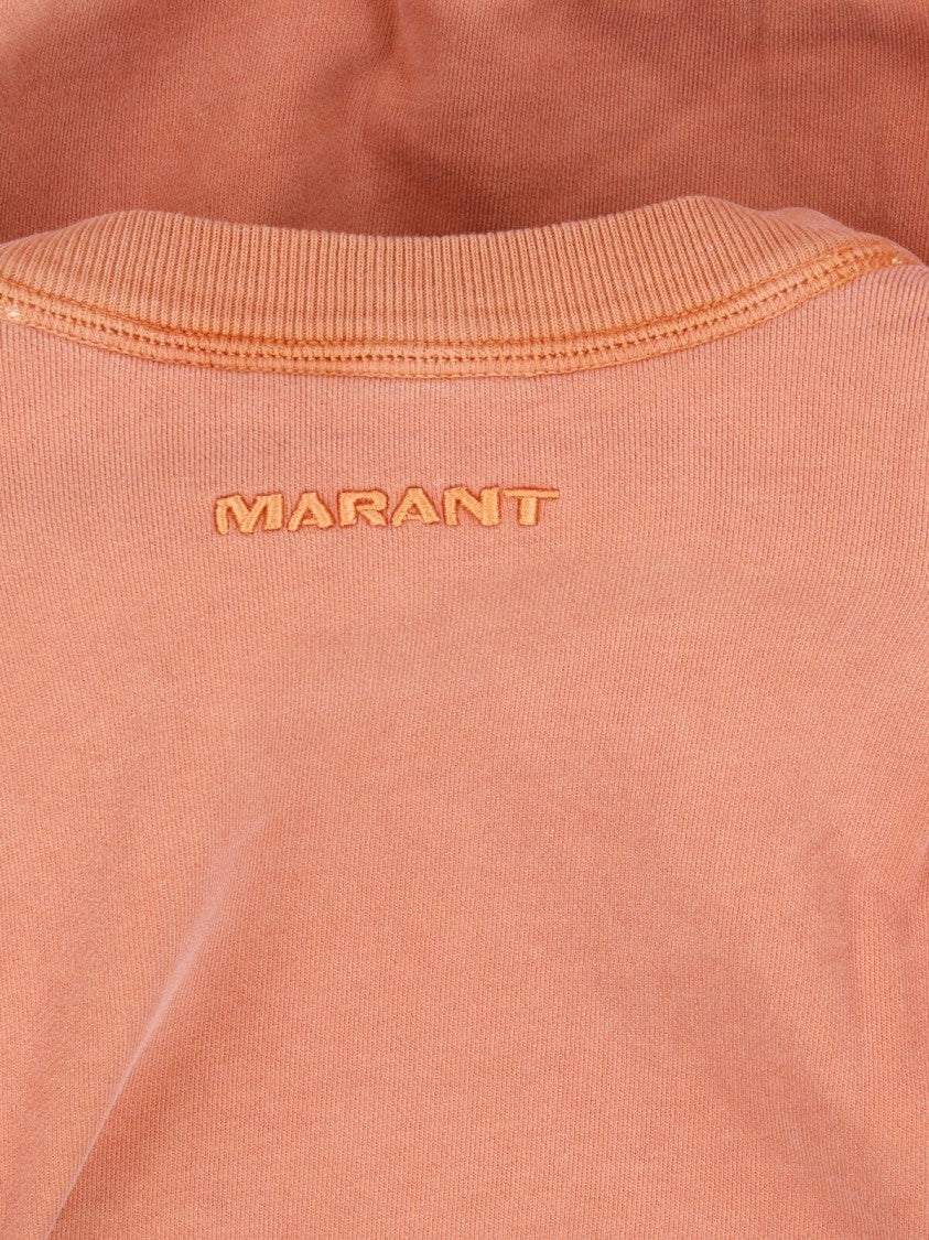 Isabel Marant Étoile Orange Crewneck Cotton Sweatshirt
