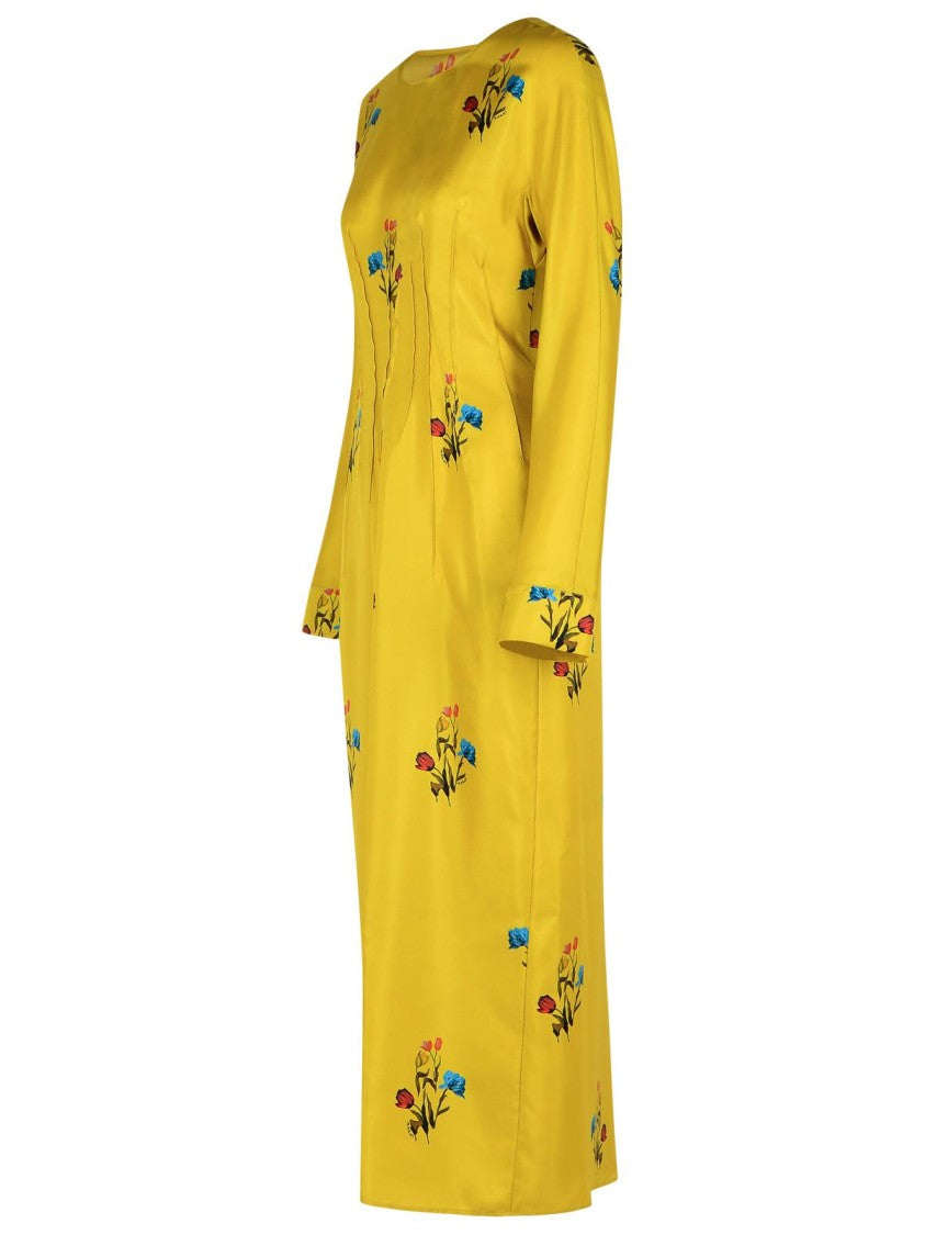 Marni Mustard Silk Dress