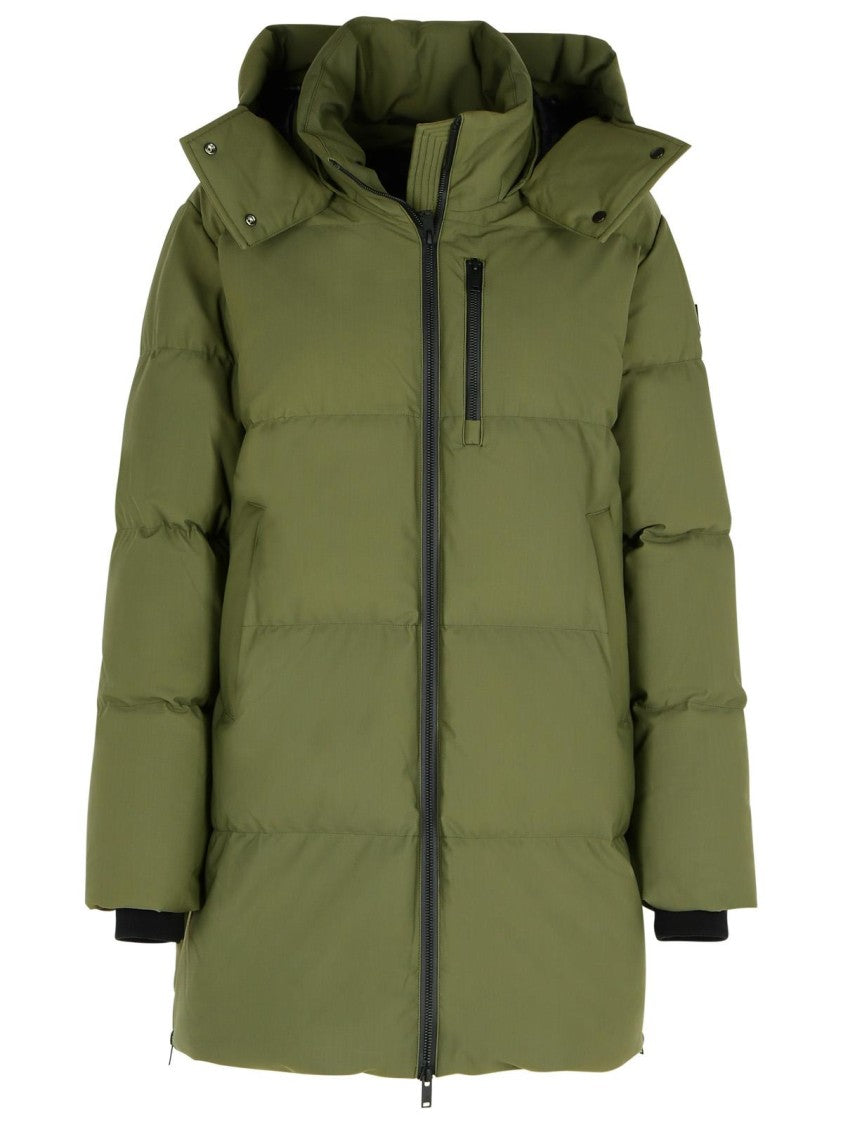 Moose Knuckles 'Chelia 3Q' Green Nylon Blend Parka