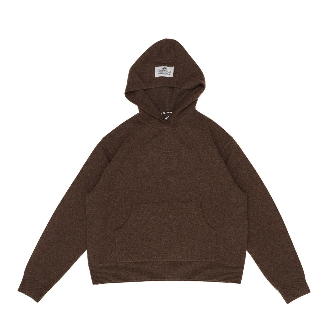 Acne Studios Cropped Knit Sweater With Hood