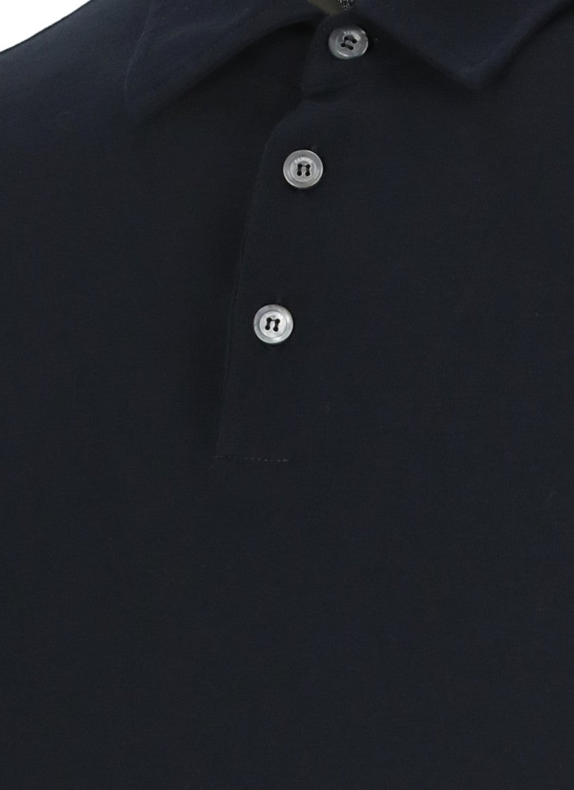 Zanone Blue Mc Polo Shirt