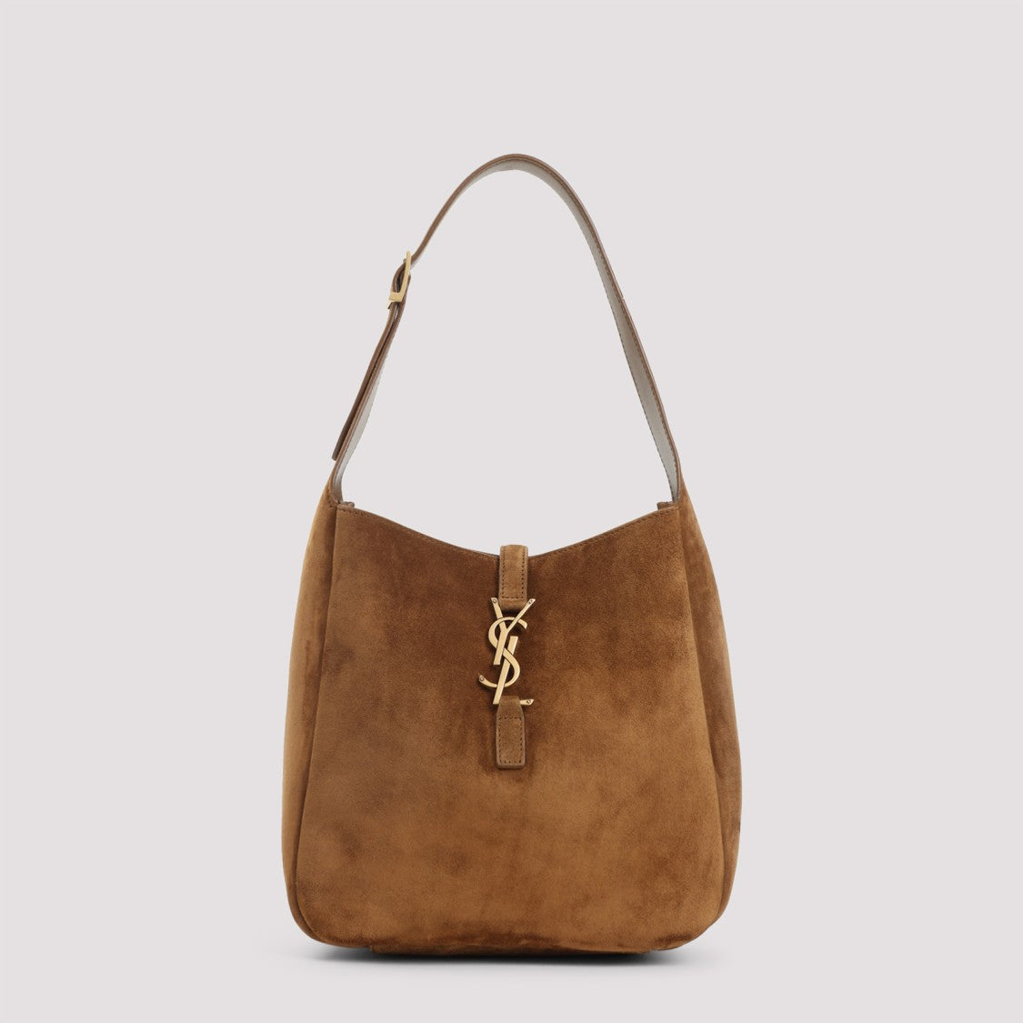 Saint Laurent Orange Suede Shoulder Bag