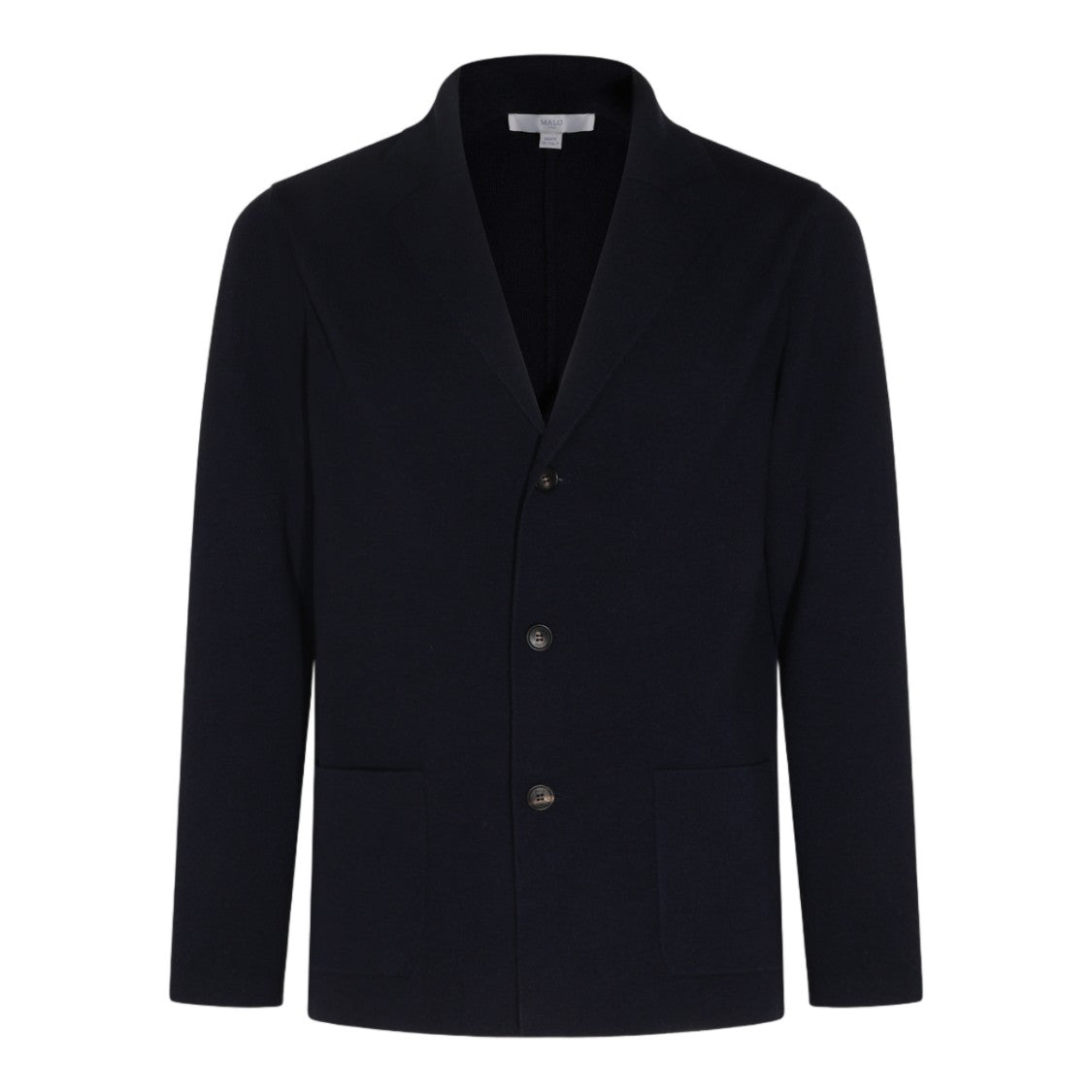 Malo Tailored Black Jacket With Deep V-Neckline