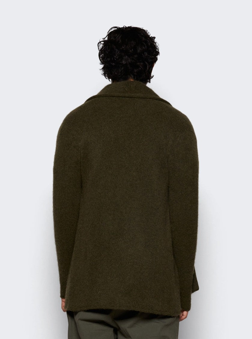 The Elder Statesman Italy Smoking Jacket New Olive