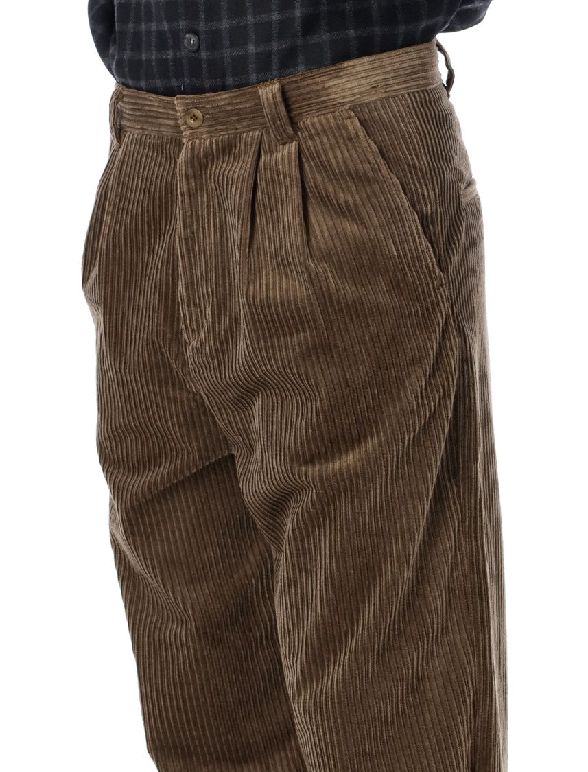 A.P.C. Double Pleated Corduroy Pants With Tailored Finish