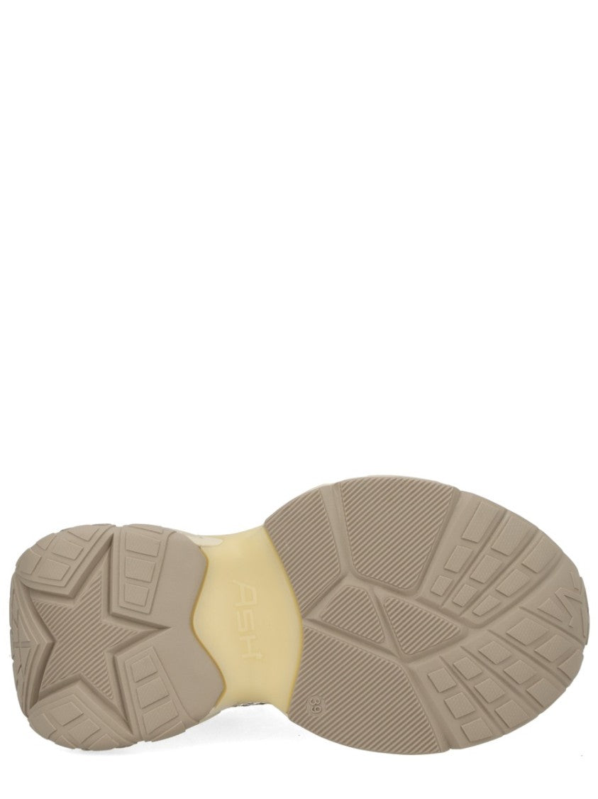 Ash Neutrals Dragon Suede Overlay Chunky Sneakers