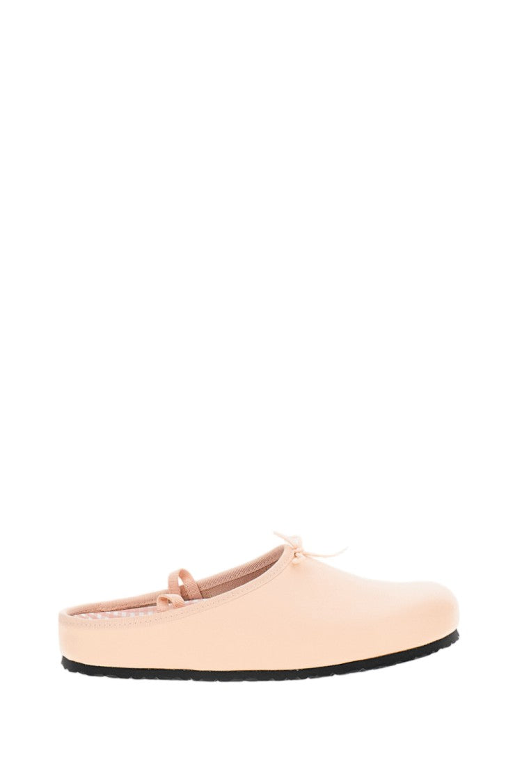Birkenstock Gingham Print Opera Mules With Ankle Ribbons