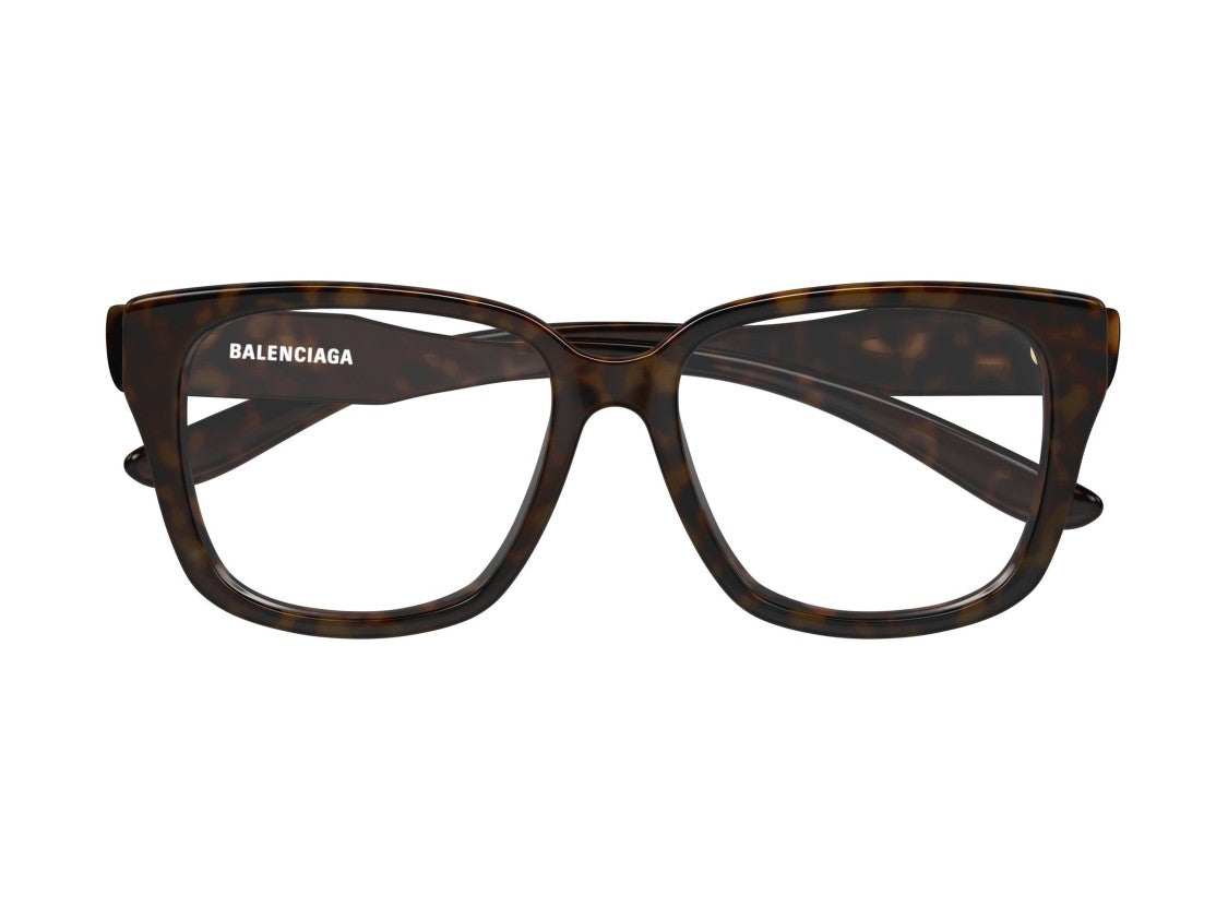 Balenciaga Bb0513o Tortoiseshell Oversized Frame Eyeglasses