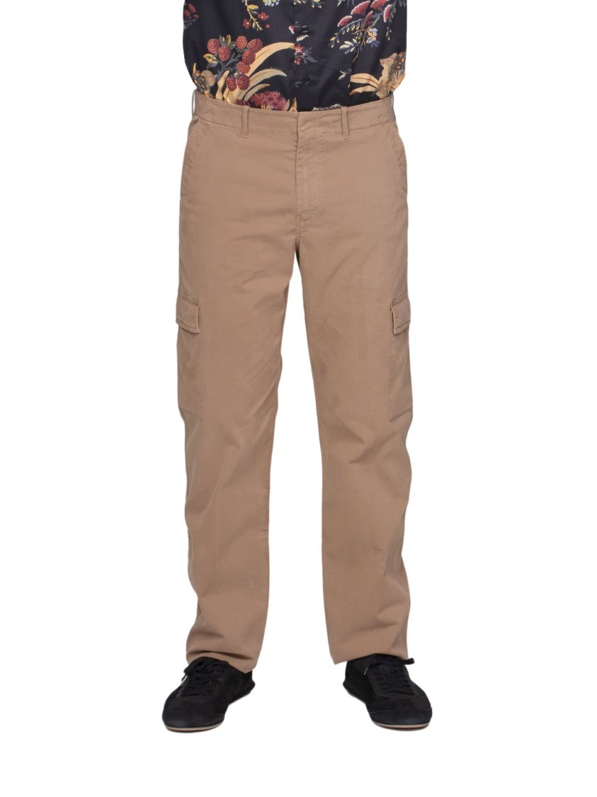 Etro Straight-Leg Cargo Pants With Flap Pockets And Zip Closure