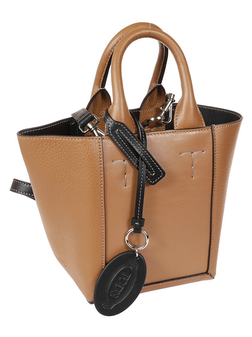 Tod's Textured Leather Handbag With Structured Silhouette
