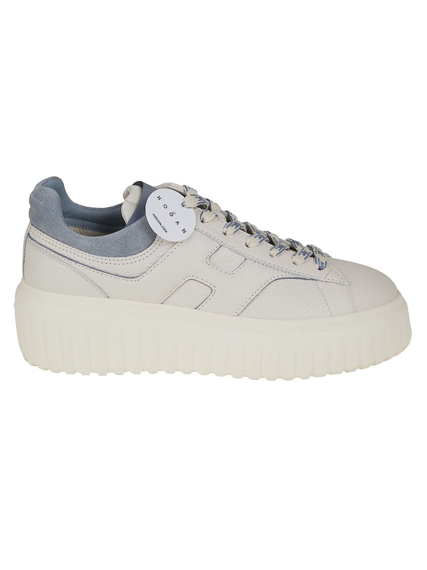 Hogan Hogan H-Stripes Low-Top Sneakers With Padded Collar