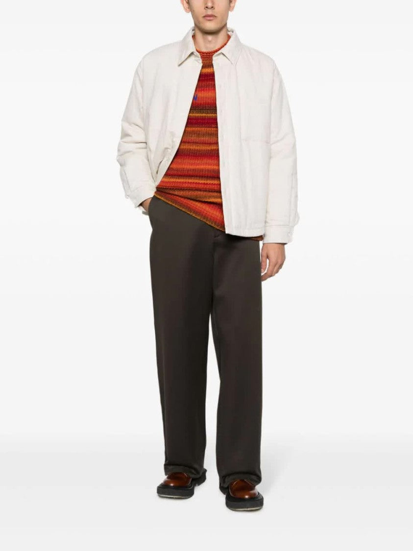 Burberry Relaxed Fit Brown Cotton Pants