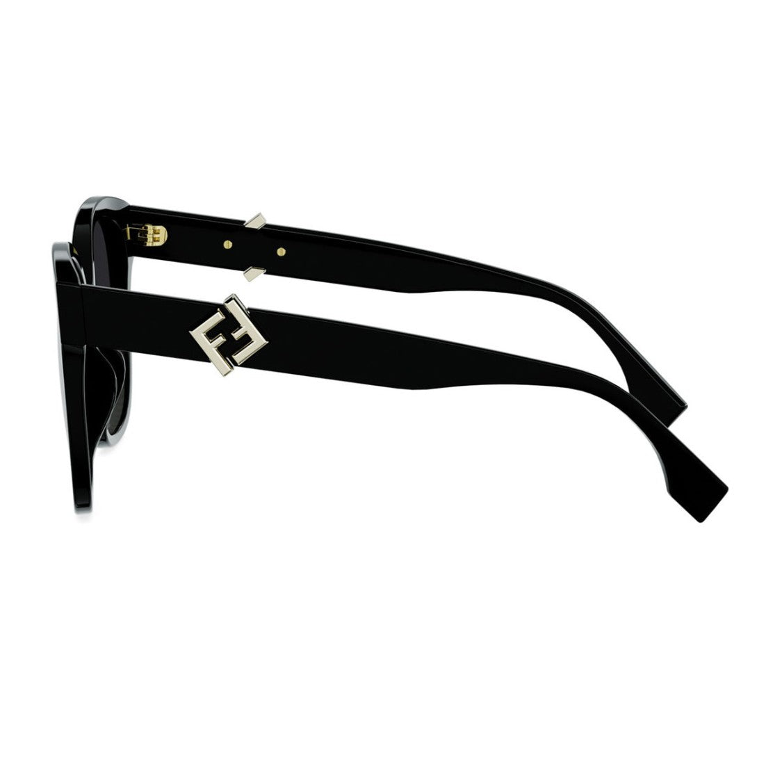 Fendi Black Ff Diamonds Acetate Cat-Eye Sunglasses