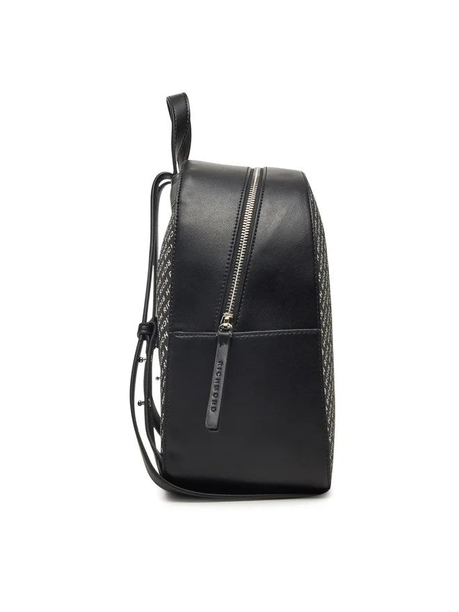 John Richmond Eco-Friendly Leather Backpack With Textured Pattern