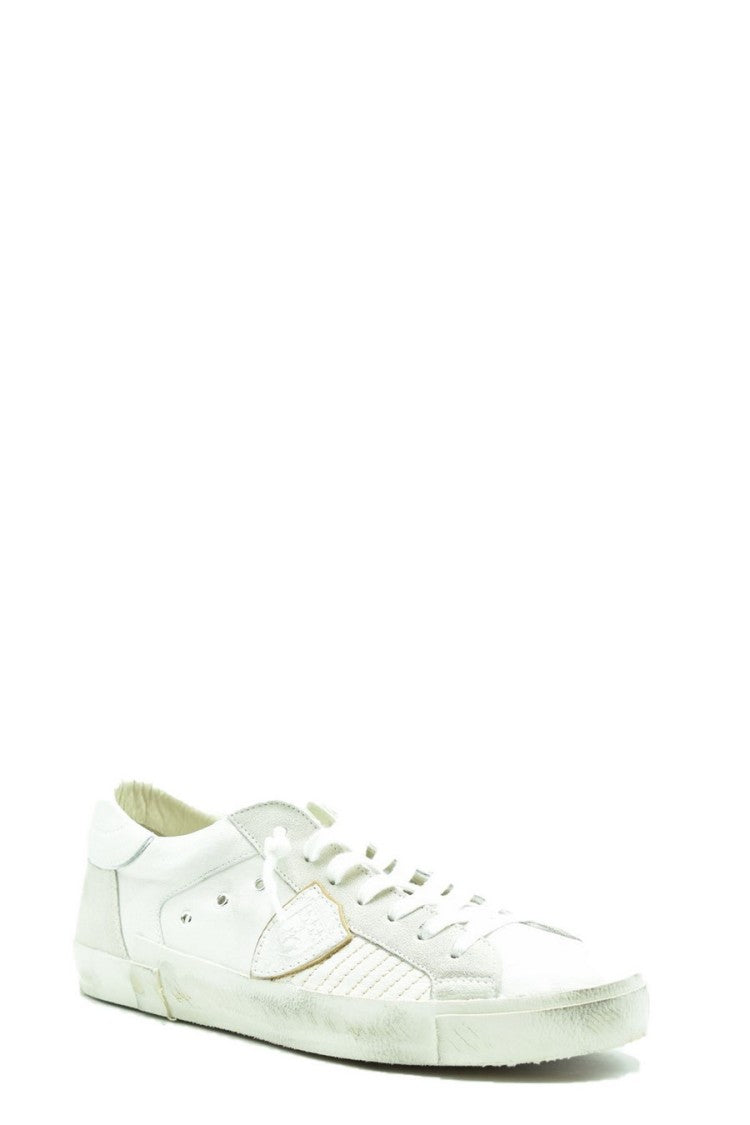 Philippe Model Multicolor Leather Low-Top Sneakers Suede Accents