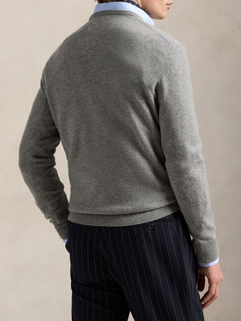 Polo Ralph Lauren Fine Knit Logo Embroidered Crewneck Pullover