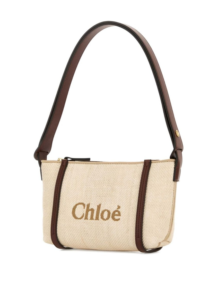 Chloé Carry Shoulder Bag In Raffia