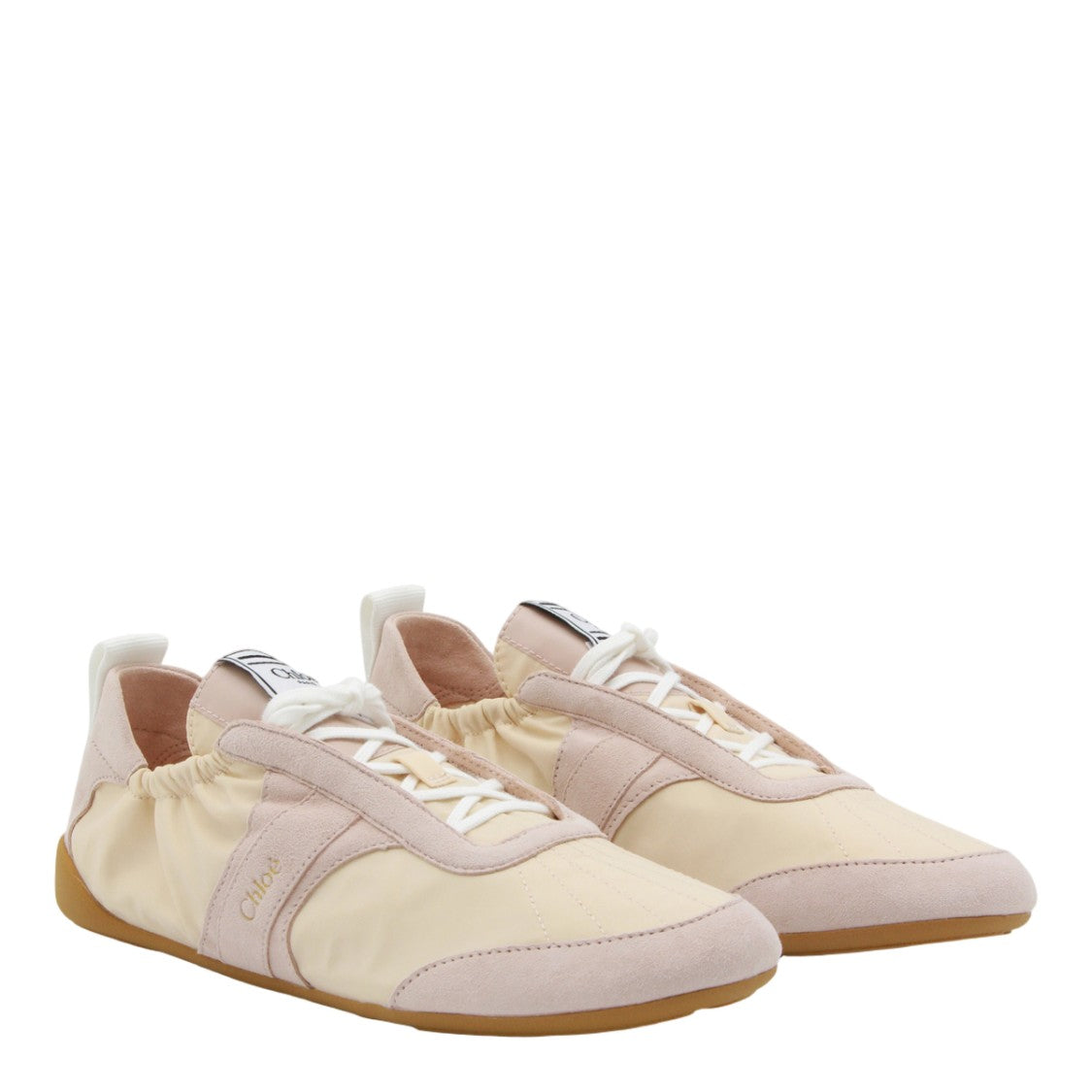 Chloé Low-Profile Sneakers With Soft Elasticized Collar