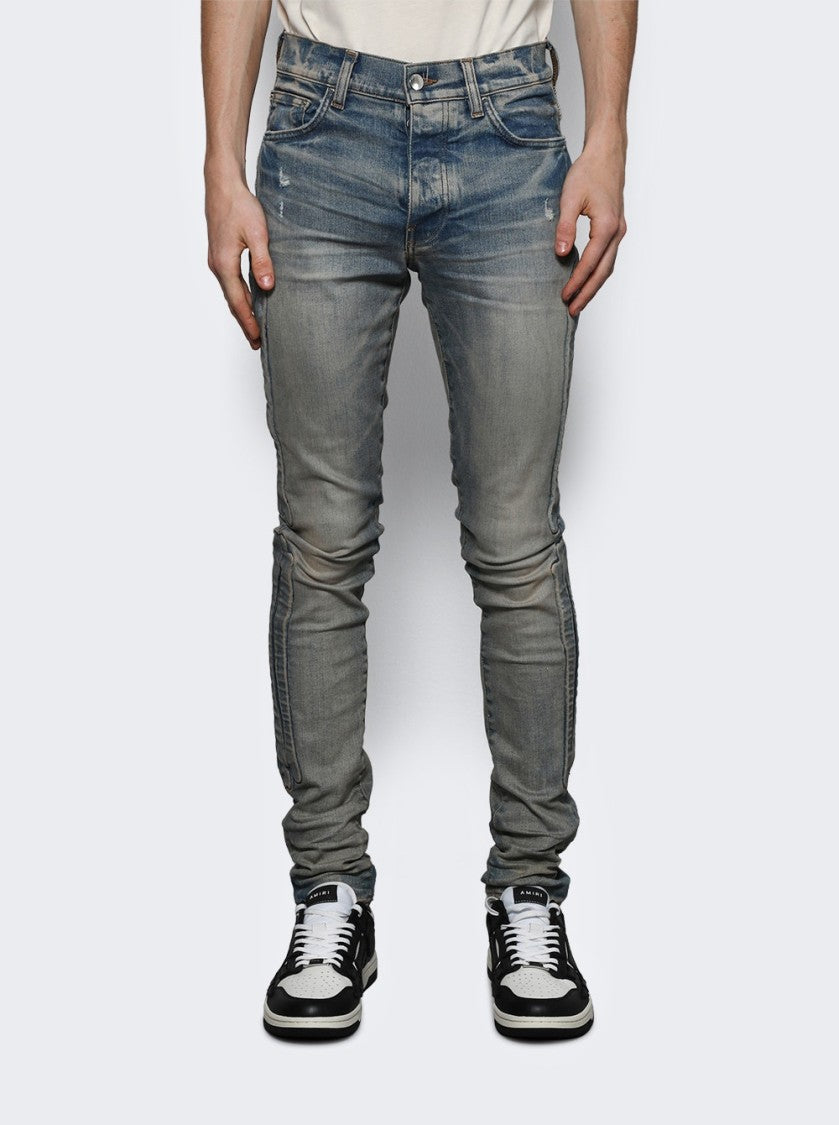 Amiri 3D Bones Skinny Jean Clay Indigo