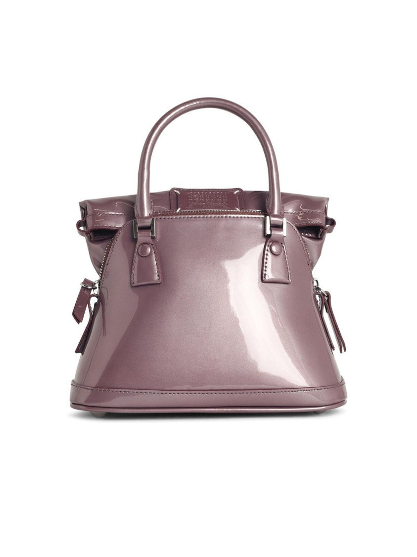 Maison Margiela Micro '5Ac Classique' Purple Leather Bag