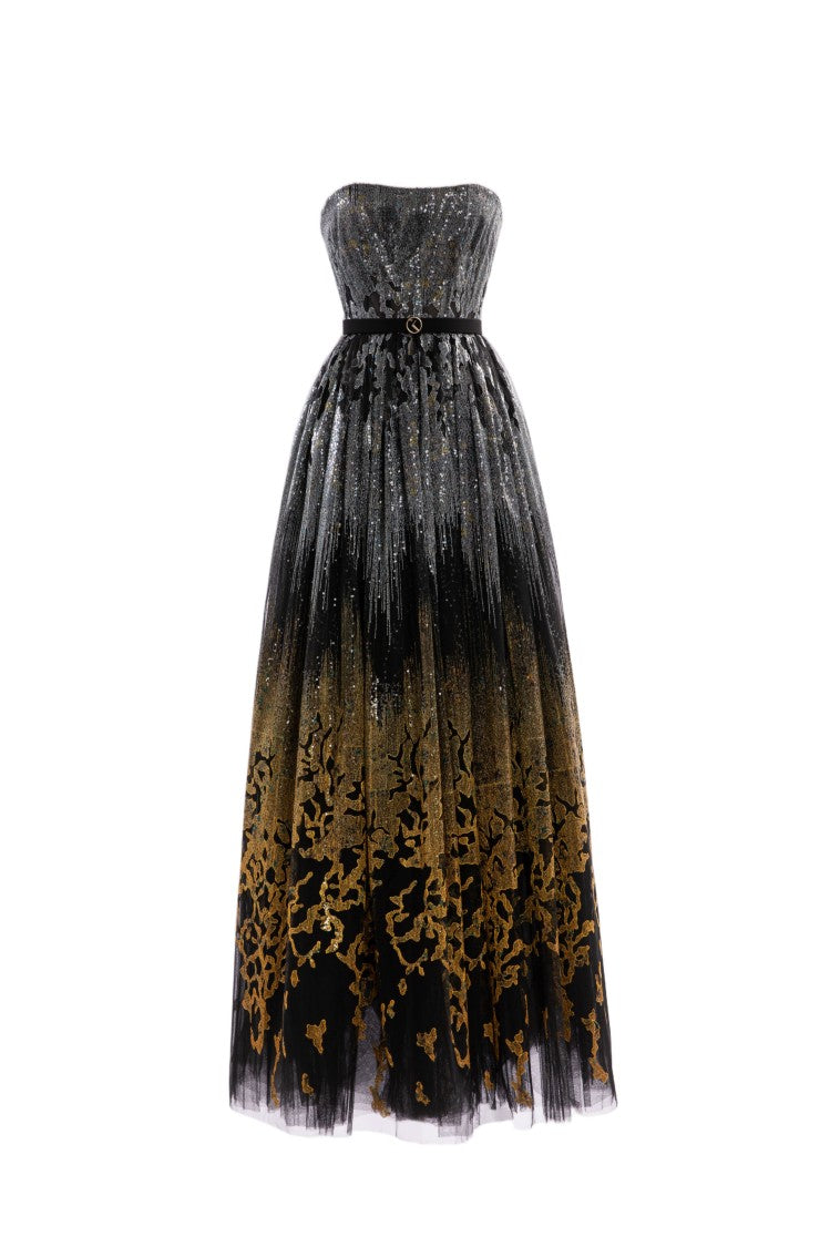 Saiid Kobeisy Long Embellished Gown