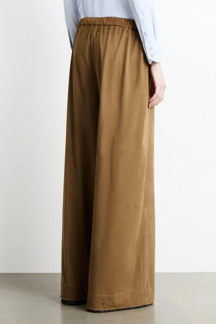Rrd Camel Elastic-Waist Wide-Leg Pants