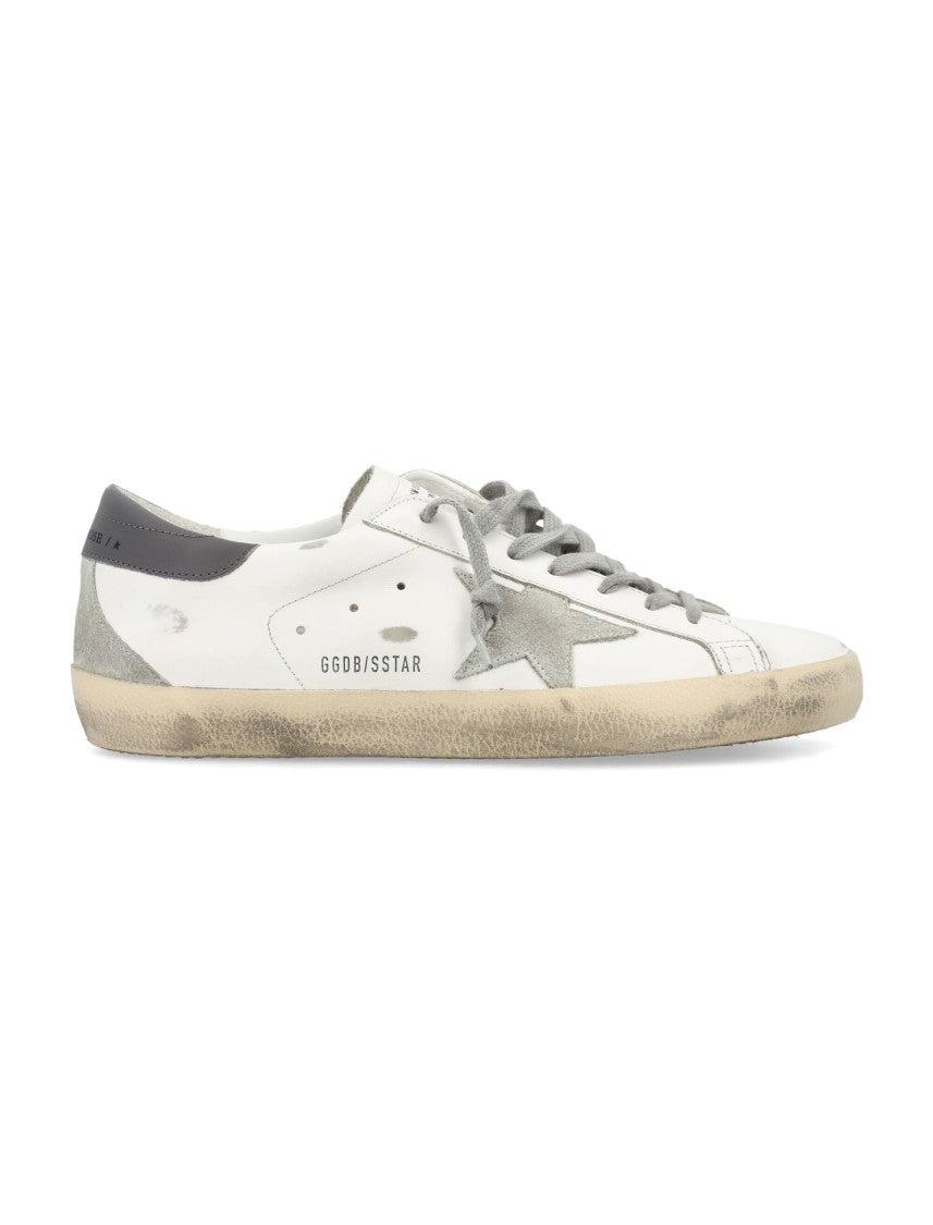 Golden Goose Low-Top White Leather Sneakers With Distressed Vintage Finish
