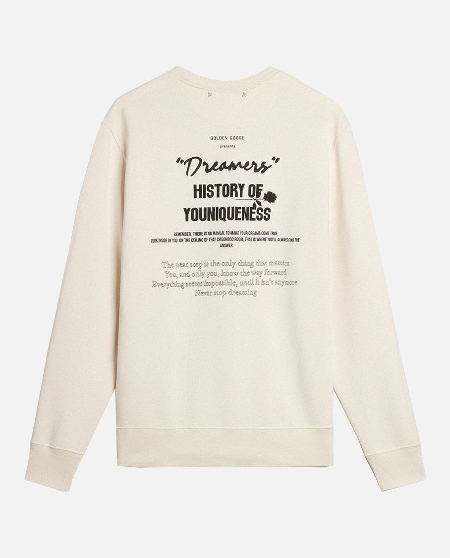Golden Goose Cream Crewneck Sweatshirt