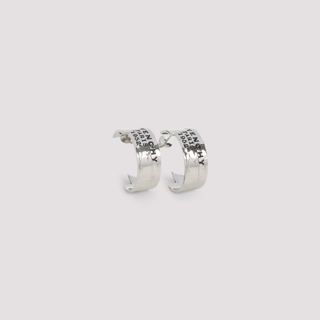 Givenchy Tape Silver Brass Earrings