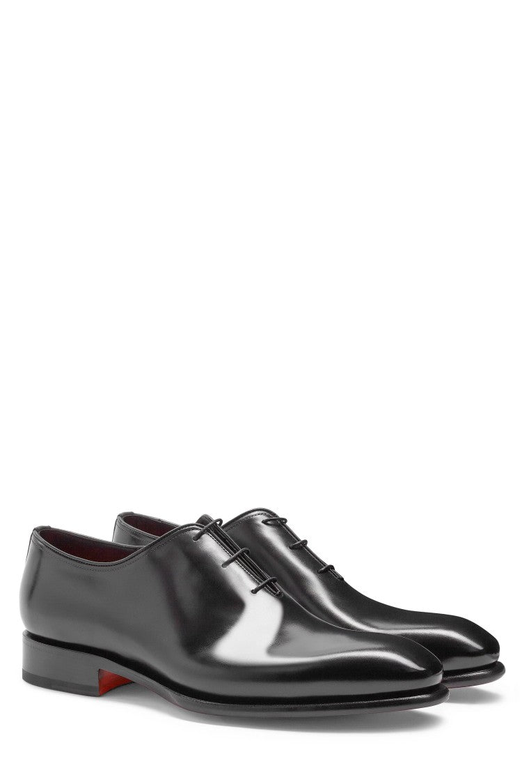 Santoni Antiqued Leather Oxford Shoes