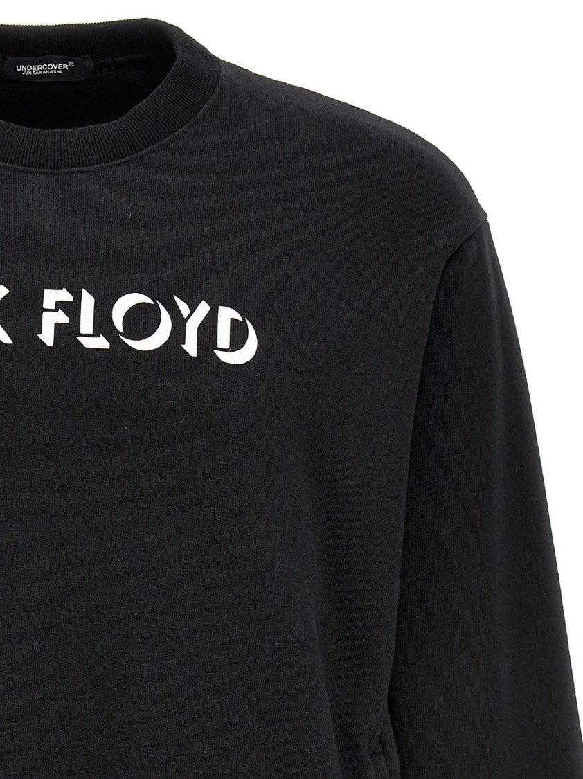 Undercover Black Cotton Sweatshirt With Iconic Band Prints
