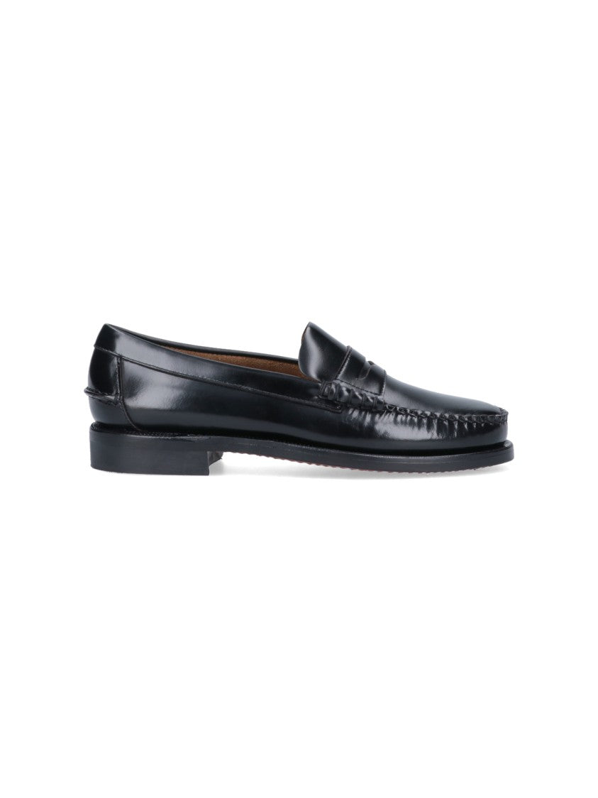 Sebago Round Toe Slip-On Moccasins With Cut-Out Upper Design