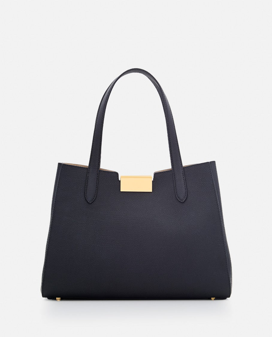 Marni Black Handbag With Gold-Tone Clasp