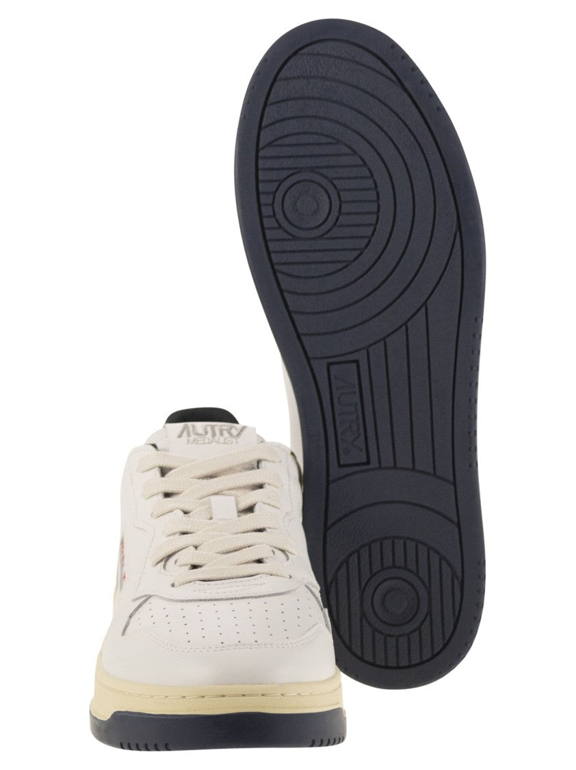 Autry X Maison Kitsuné Medalist Low-Top Sneakers