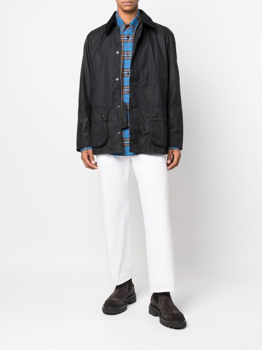 Barbour Ashby Matte Black Waxed Jacket