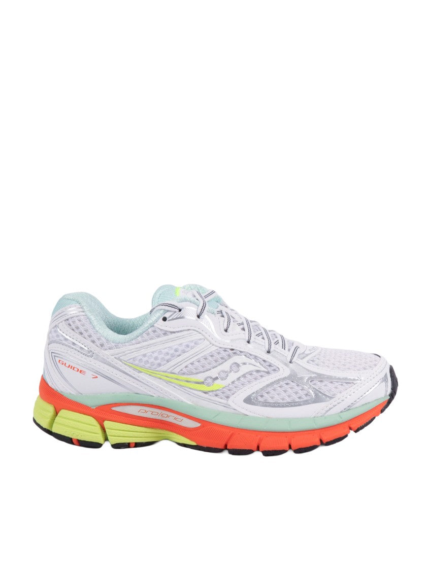 Saucony White Multi Progrid Guide Sneakers