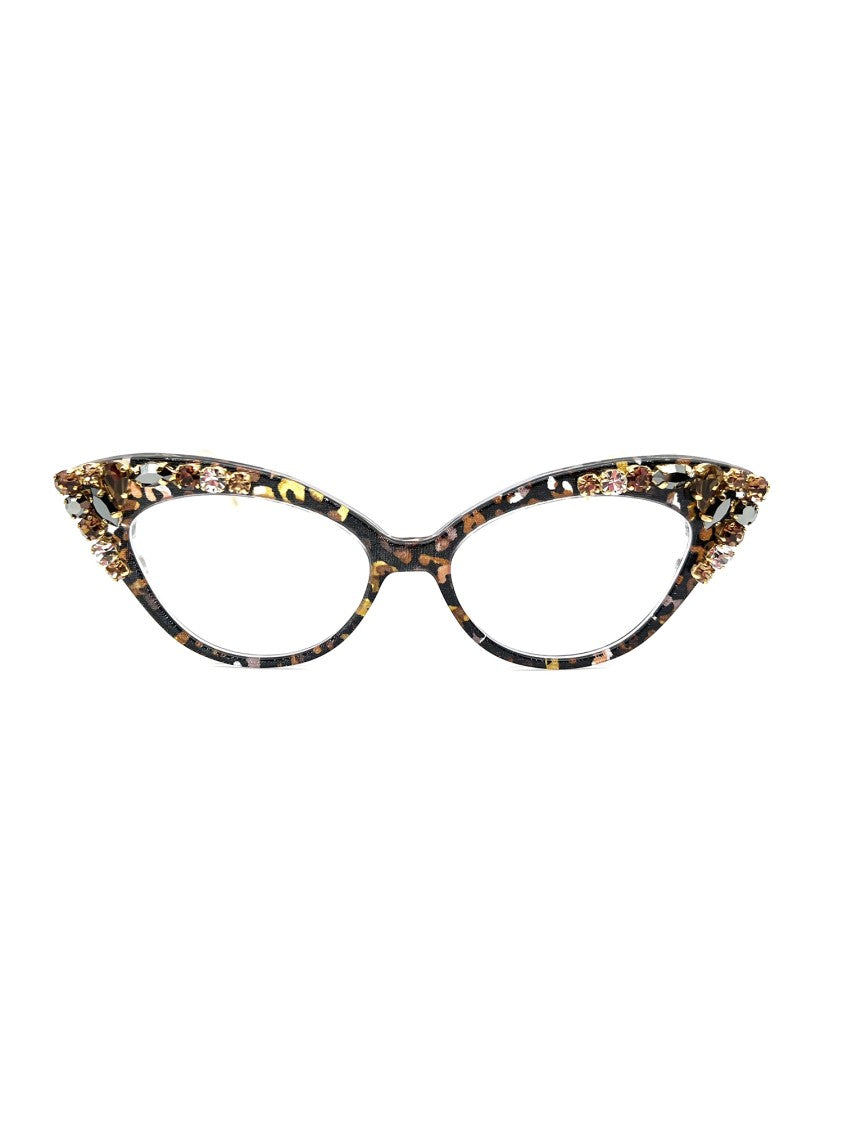 Francis Klein Black Eagle Cat-Eye Multi-Colored Frames
