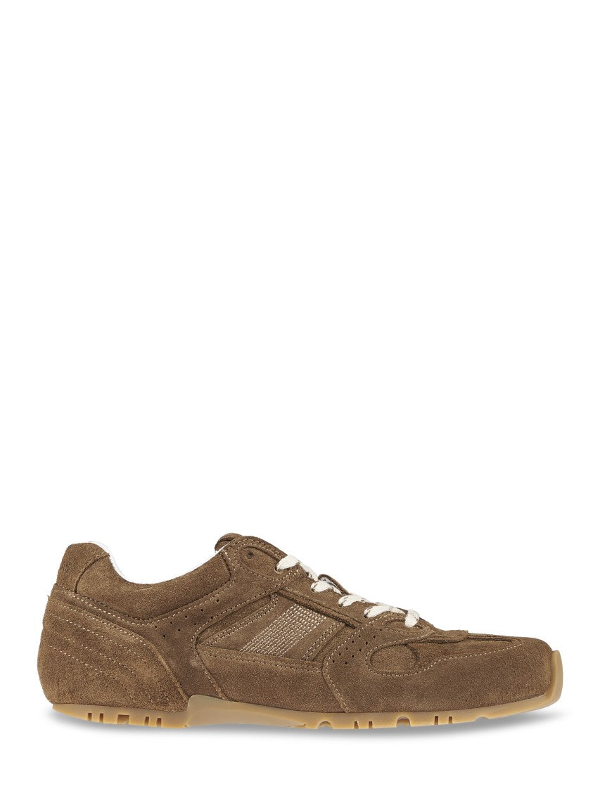 Alohas Suede Leather Sneakers With Classic Lace-Up Design
