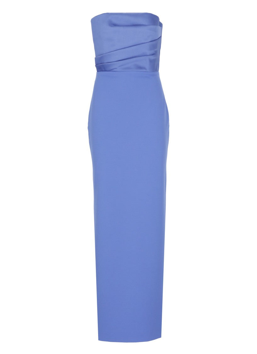 Solace London Blue Afra Maxi Dress