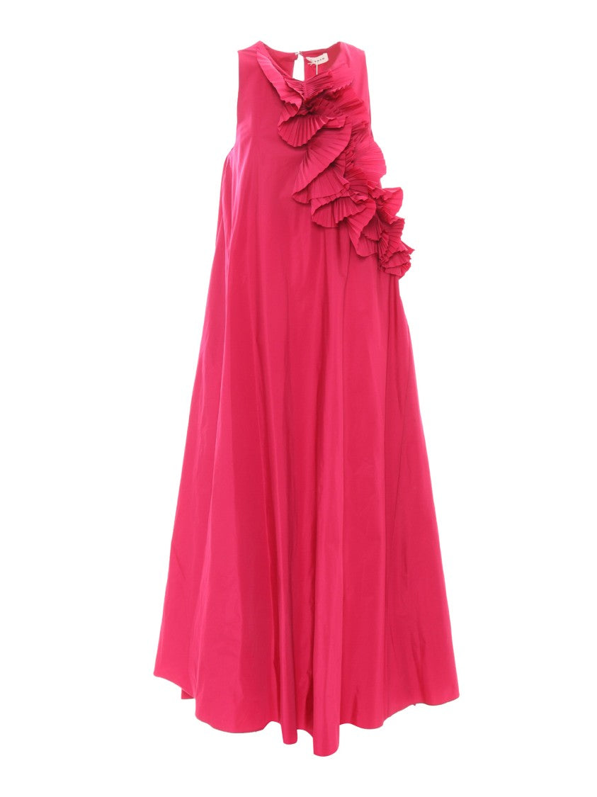 P.A.R.O.S.H. Maxi Dress With Cascading Ruffle Detail