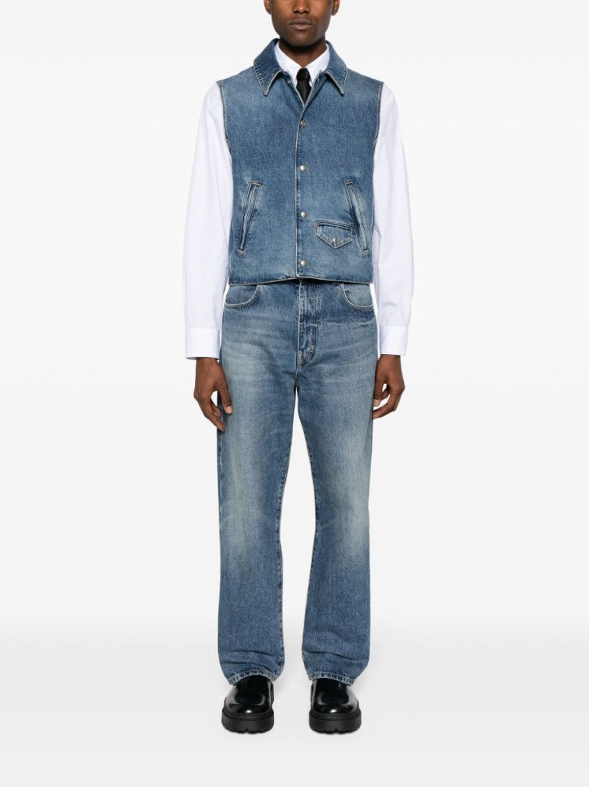 Givenchy Mid-Rise Indigo Blue Denim Jeans