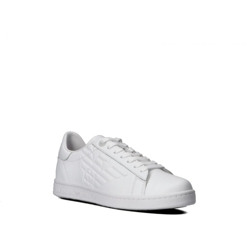 Emporio Armani White Leather Shoes