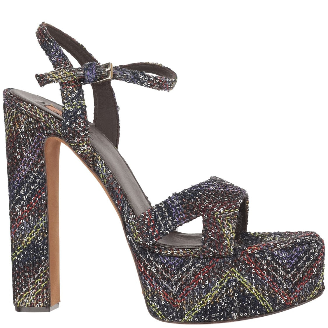 Missoni Platform Sandals In Mixed Viscose